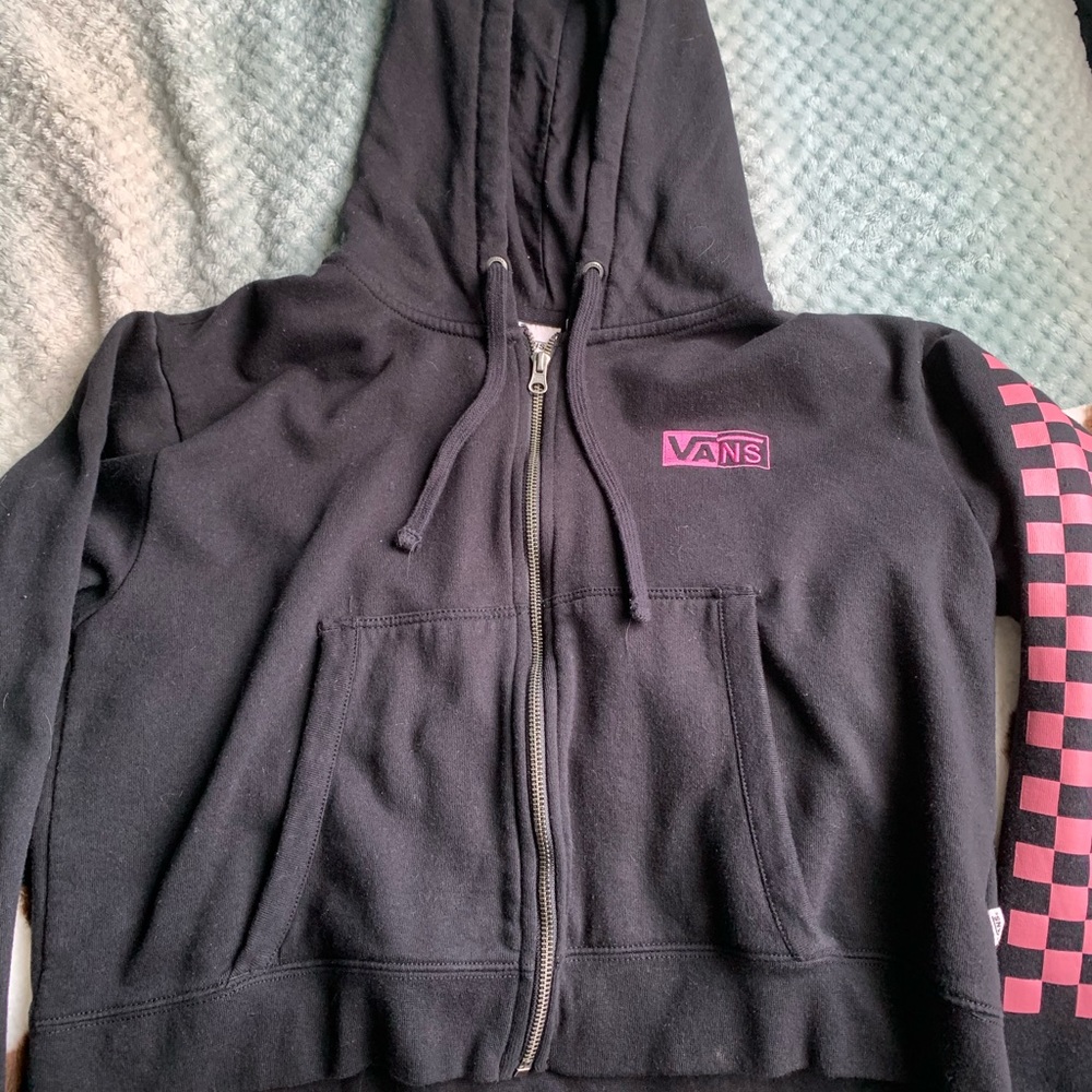 Vans cropped zip up jacket